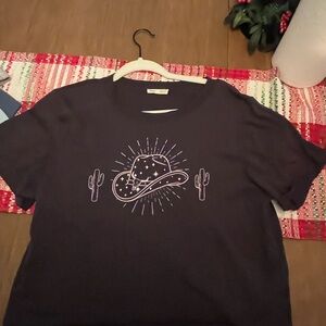 Grey Tshirt-Cowgirl desgin- SHIPPING PRICE NOT INCLUDED